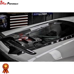 Performance Style Dry Carbon Fiber Rear Spoiler With Trunk Lid For Lamborghini Huracan Lp610-4 Lp580 2014-2016
