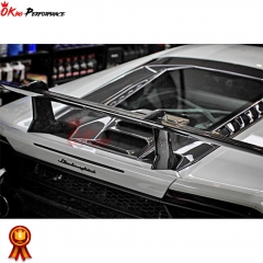 Performance Style Dry Carbon Fiber Rear Spoiler With Trunk Lid For Lamborghini Huracan Lp610-4 Lp580 2014-2016