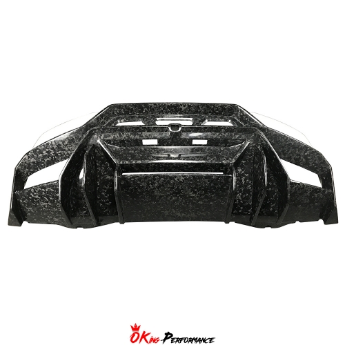 Vorsteiner Style Half Dry Forged Carbon Fiber Rear Bumper For Lamborghini Huracan LP610-4 2014-2018