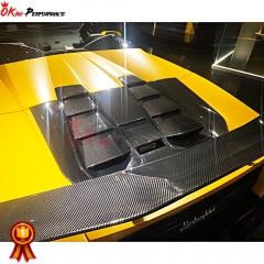 OEM Style Dry Carbon Fiber Engine Hood For Lamborghini Huracan EVO Spyder 2019-2020