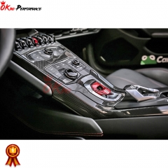 Dry Forged Carbon Fiber Center Controler Panel For Lamborghini Huracan LP610-4 LP580 Coupe 2014-2017