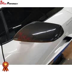 Novitec Style Dry Forged Carbon Fiber Mirror Caps Cover For Lamborghini Huracan 2014-2018
