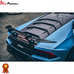 EVO RWD Style Dry Carbon Fiber Rear Spoiler For Lamborghini Huracan