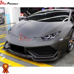 Revozport Razmig Style Carbon Fiber Front Lip Diffuser Splitter For Lamborghini Huracan LP610-4 2014-2016