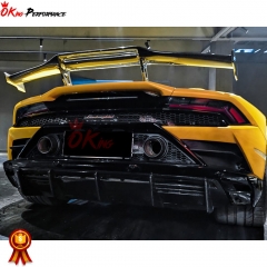 OC Style Dry Carbon Fiber Rear Diffuser For Lamborghini Huracan EVO