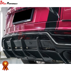 TopCar Style Dry Carbon Fiber Rear Diffuser For Lamborghini URUS 2018-2019