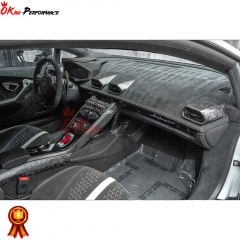 Dry Forged Carbon Fiber Center Controler Panel Side Strip For Lamborghini Huracan LP610-4 Lp580-2 Coupe 2014-2017