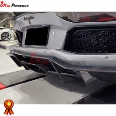 Mansory Style Carbon Fiber Rear Diffuser For Lamborghini Aventador