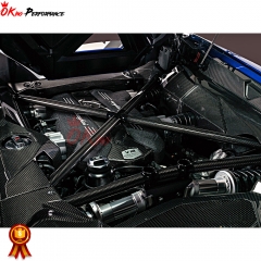 Dry Forged Carbon Fiber Engine Bay Set For Lamborghini Aventador LP700