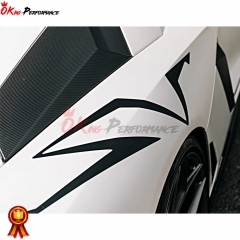 SV Style Dry Carbon Fiber Rear Engine Side Vent For Aventador LP700-4 LP720 LP750 2011-2015