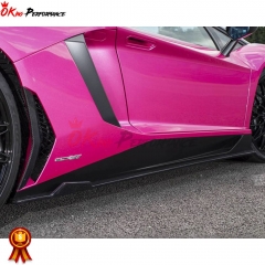 LB Style Carbon Fiber Side Skirt Intake For Lamborghini Aventador LP750