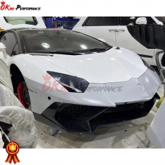 SV Style Dry Carbon Fiber Front Bumper With Portion Primer For Lamborghini Aventador LP700-4 LP720 LP750 2011-2015