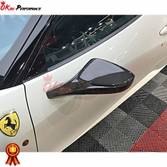 Carbon Fiber Mirror Cover Replacement For Ferrari 458 Ltaly Speciale Spyder 2011-2016