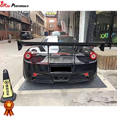 SVR Style Carbon Fiber Rear Spoiler For Ferrari 458 Italy Speciale Spyder 2011-2016