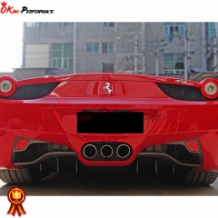 Carbon Fiber Rear Diffuser For Ferrari 458 Italy 2011-2016