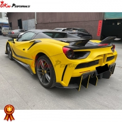 Mansory Style Carbon Fiber Rear Spoiler For Ferrari 488 Spider 2015-2018