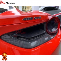Capisto Style Dry Carbon Fiber Tail Light Covers For Ferrari 488 GTB 2015-2018