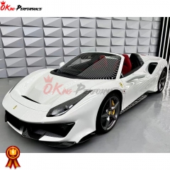 Pista-Style Dry Carbon Fiber With Portion Primer Car Body Kit For Ferrari 488 GTB 2015-2018