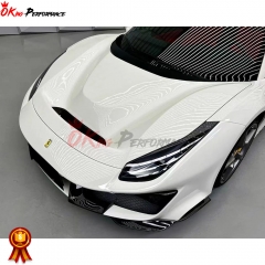 Pista-Style Dry Carbon Fiber With Portion Primer Car Body Kit For Ferrari 488 GTB 2015-2018