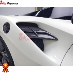 Capisto Style Dry Carbon Fiber Side Air Intake Panels For Ferrari 488 GTB 2015-2018