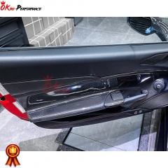 Carbon Fiber Door Panel Plate Interiors For Ferrari 488 GTB 2015-2018