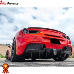 Novitec Sytle Carbon Fiber Rear Trunk Spoiler For Ferrari 488 GTB 2015-2018