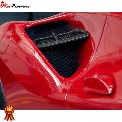 Capisto Style Dry Carbon Fiber Side Air Intake Panels For Ferrari 488 GTB 2015-2018