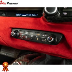 Dry Carbon Fiber Air Con AC Control Panel Interiors Cover For Ferrari 812 2017-2018