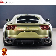 OEM Style Dry Carbon Fiber Rear Diffuser For Ferrari 812 Superfast GTS 2017-2023