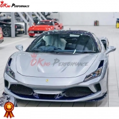 OEM Style Dry Carbon Fiber Front Splitter For Ferrari F8 2020-2022