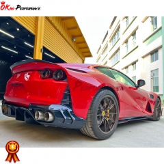 Mansory Style Dry Carbon Fiber Rear Bumper Air Outtake Grills For Ferrari 812 2017-2018