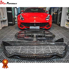 DMC Style Carbon Fiber Rear Diffuser For Ferrari F12 2013-2017