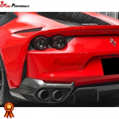 Dry Carbon Fiber Rear Bumper Spoiler For Ferrari 812 Superfast GTS 2017-2023