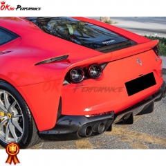 OEM Style Dry Carbon Fiber Rear Diffuser For Ferrari 812 Superfast GTS 2017-2023