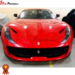 OEM Style Dry Carbon Fiber Front Lip For Ferrari 812 Superfast GTS 2017-2023