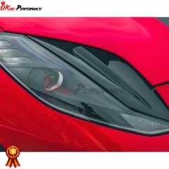 Mansory Style Dry Carbon Fiber Front Light Air Vents For Ferrari 812 2017-2018