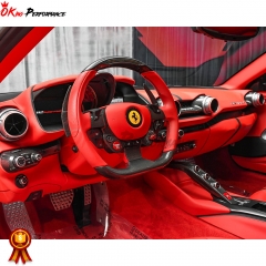Dry Carbon Fiber Dashboard Air Con Outlet Replacement For Ferrari 812 2017-2018