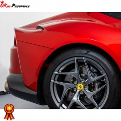Dry Carbon Fiber Exhaust Heatshield Surround Replacement For Ferrari 812 2017-2018