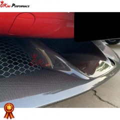 OEM Style Dry Carbon Fiber Lower Front Middle Air Intake For Ferrari SF90