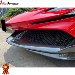 OEM Style Dry Carbon Fiber Lower Front Middle Air Intake For Ferrari SF90