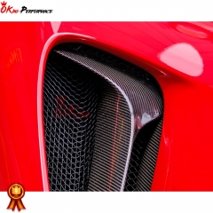 OEM Style Dry Carbon Fiber Side Vent Air Intake For Ferrari SF90