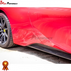 OEM Style Dry Carbon Fiber Side Skirts For Ferrari SF90
