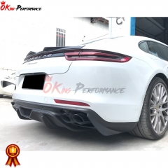OKING Style Dry Carbon Fiber Rear Diffuser For Porsche Panamera 971 2017-2018