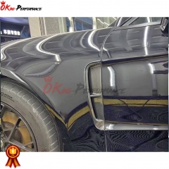 OKING Style Dry Carbon Fiber Side Vent For Porsche Panamera 971 2017-2018