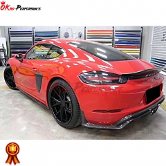 Carbon Fiber Side Skirt For Porsche 718 Cayman Boxster 2016-2018