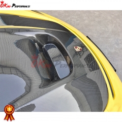 OKING Style Dry Carbon Fiber Hood For Porsche 718 Cayman Boxster 2016-2019