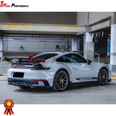 TechArt Style Dry Carbon Fiber Rear Spoiler For Porsche 911 992 Carrera S 2019-2023