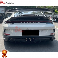 GT3 Style Dry Carbon Fiber With Full Primer Front Bumper For Porsche 911 992 Carrera S 2019-2023