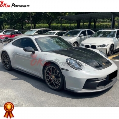 GT3 Style Dry Carbon Fiber With Full Primer Front Bumper For Porsche 911 992 Carrera S 2019-2023