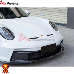 GT3 Style Dry Carbon Fiber With Full Primer Hood For Porsche 911 992 Carrera S 2019-2023
